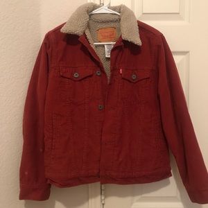 Red Levi Corduroy Jacket